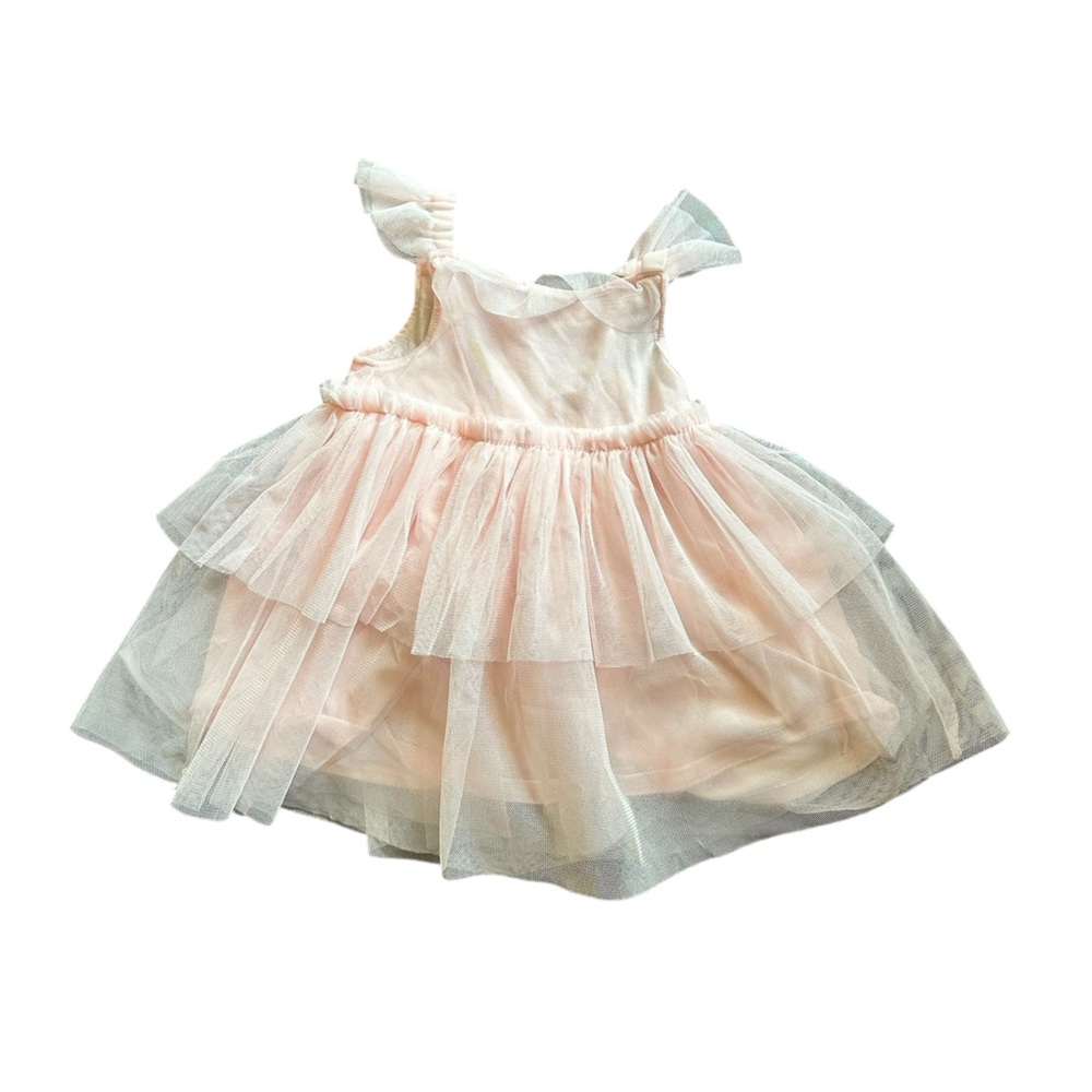 Carters Pink and Cream Tulle Dress 3-6 months